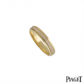 Piaget 18k Yellow?Gold Diamond Set Possession Ring Size 68